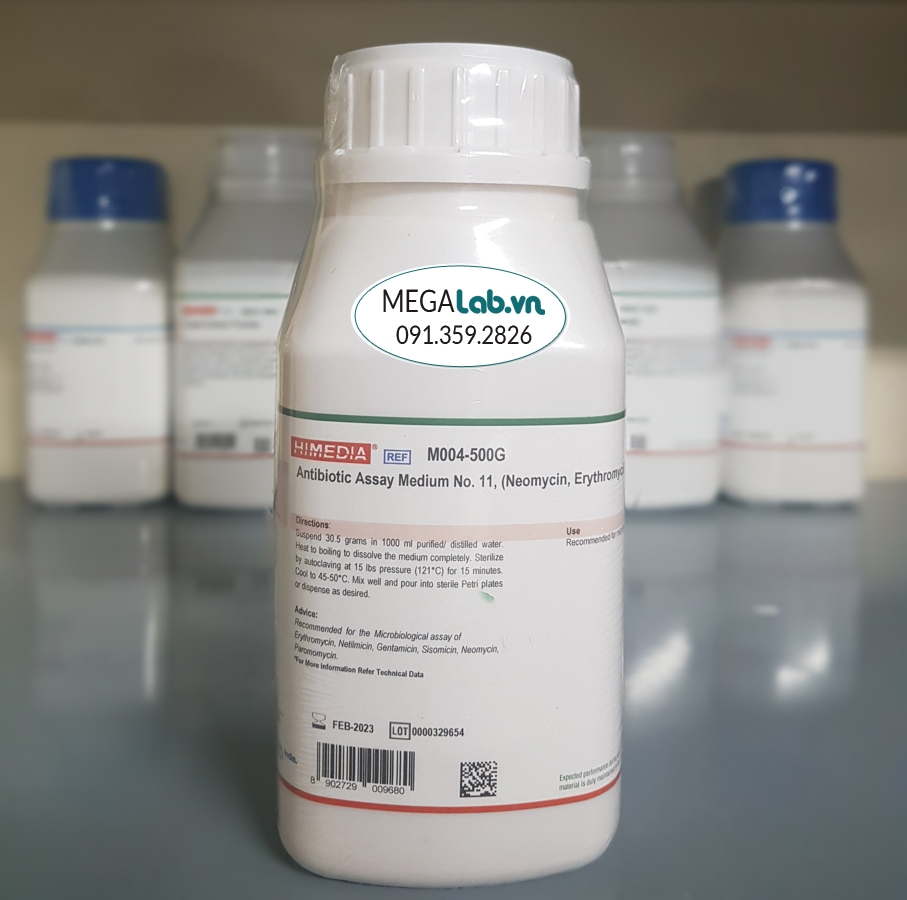 Antibiotic Assay Medium No. 11, (Neomycin, Erythromycin Assay Agar) (Erythromycin Seed Agar) M004-500G